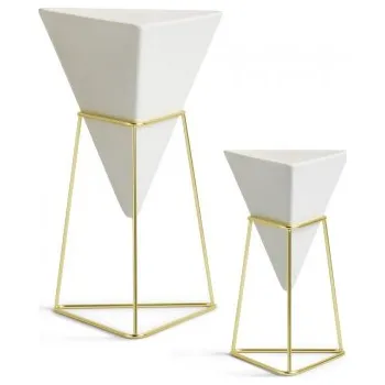 Váza Set bílých váz Trigg