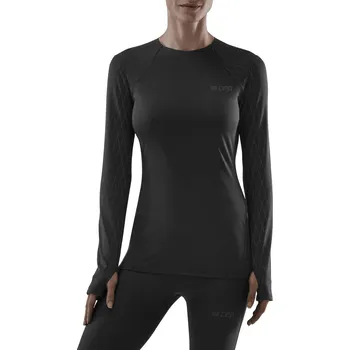 Dámské tričko CEP Běžecké tričko COLD WEATHER Dámské Velikost: XS, Barvy: black