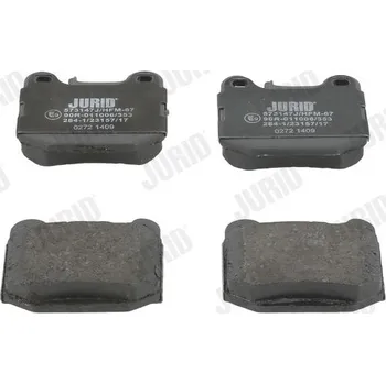 Brzdová destička Sada brzdových destiček, kotoučová brzda JURID 573147J