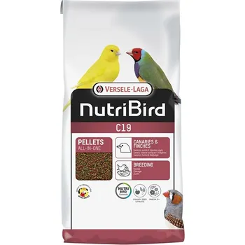 Krmivo pro ptáka VERSELE-LAGA NutriBird C19 - extrudy pro chov, přepeřování a zvýšené nároky kanárů a exotů 10kg