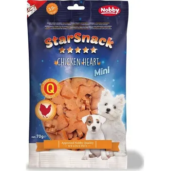 Pamlsek pro psa NOBBY StarSnack Mini Chicken Heart 70g