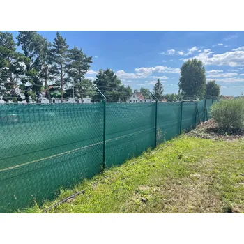 zahradní zástěna GTEX Stínící tkanina na plot – rašlový úplet 90 %, 110 g/m², 150 cm × 35 m, zelená