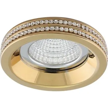 Bodové svítidlo Stropní zápustné bodové svítidlo Azzardo Eva Round gold AZ1459 MR16/GU10 1x50W IP20 7,5cm zlaté