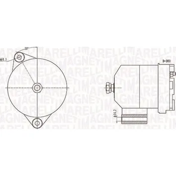 Alternátor Alternátor MAGNETI MARELLI 063731586010
