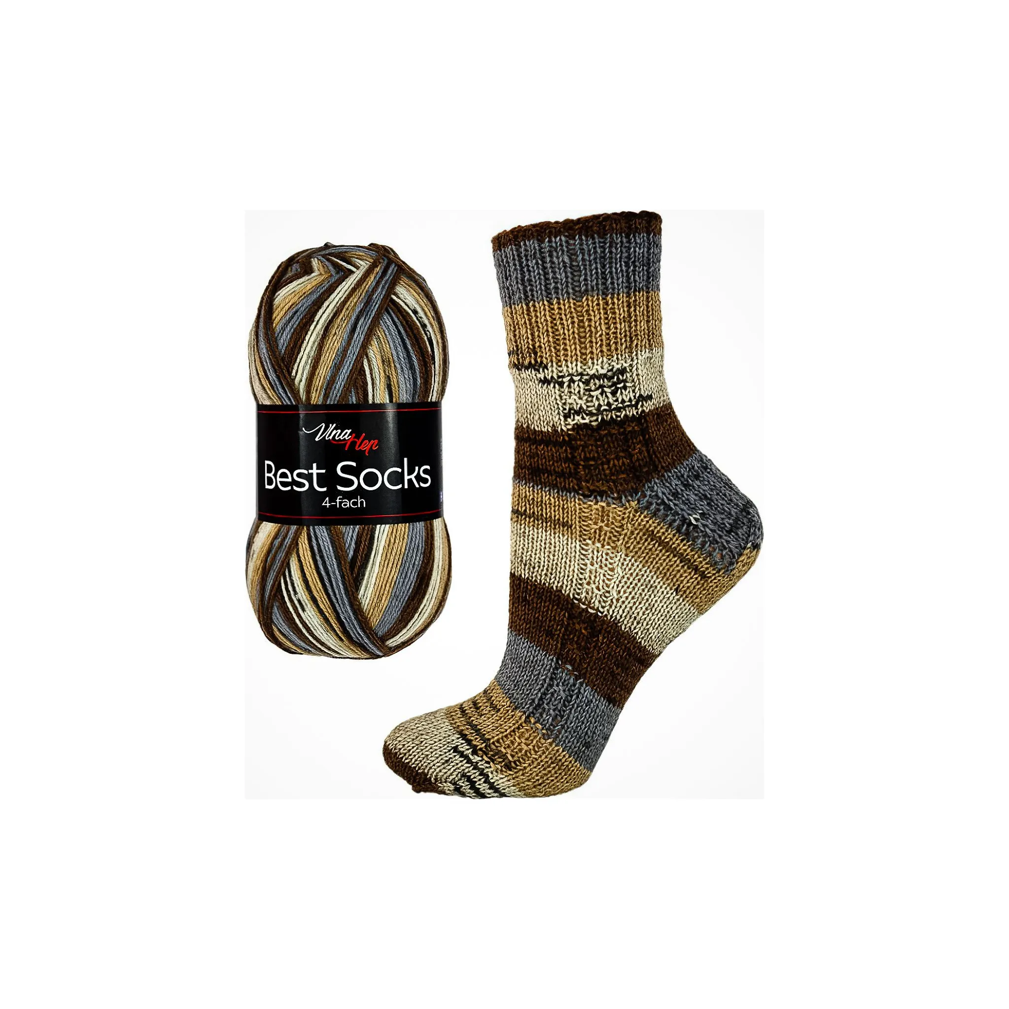 Fotografie 1 - Příze Vlna-Hep Best Socks 4-fach 7062