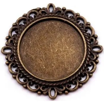 Kovové lůžko - zdobené Ø30 mm - staromosaz