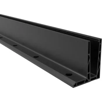 Stavební profil Hahn Steel Hliníkový kotvící profil, 2500mm, eco - černá