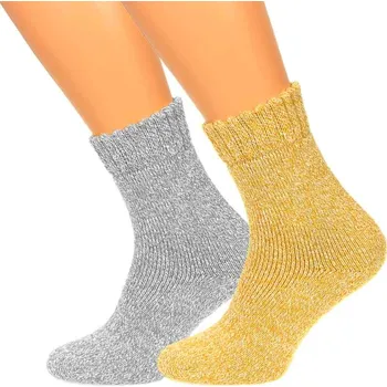 Dámské ponožky Dámské vlněné ponožky Alpaca 3páry Mix Barva (Termo ponožky dámské 3 páry v balení)