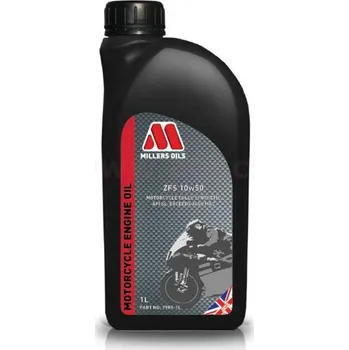 Motorový olej MILLERS OILS plně syntetický olej pro 4-takt. motory motocyklů Motorsport ZFS 4T 10w50 1l