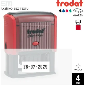 Razítko Razítko Trodat 4726 [75x38mm] s datem - razítko s polštářkem
