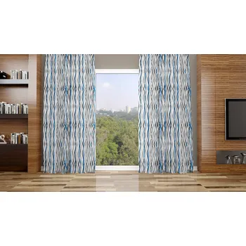 Orbytex Zatemňovací závěs hotový - mikado modré Rozměry: Š/V 145x180 (1ks), Vršek závěsu: ŘASÍCÍ STUHA