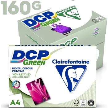 Kancelářský papír Papír DCP Green A4, recyklovaný, 160g, 250archů (CIE 135)