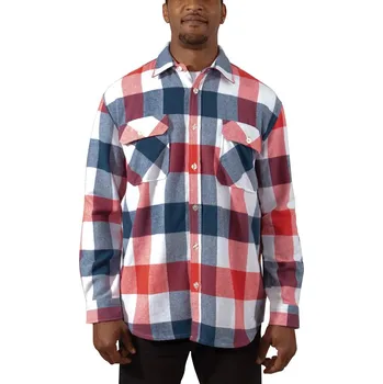 Pánská košile ROTHCO Košile dřevorubecká FLANNEL kostkovaná ČERVENO/BÍLO/MODRÁ velikost: M