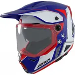 Přilba na motorku AXXIS Wolf DS roadrunner C7 - matná modrá XL