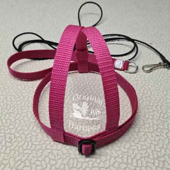 Postroj pro psa Postroj pro papoušky JMK vel. L,XL varianta barev B - Barva: Růžová, Velikost: XL