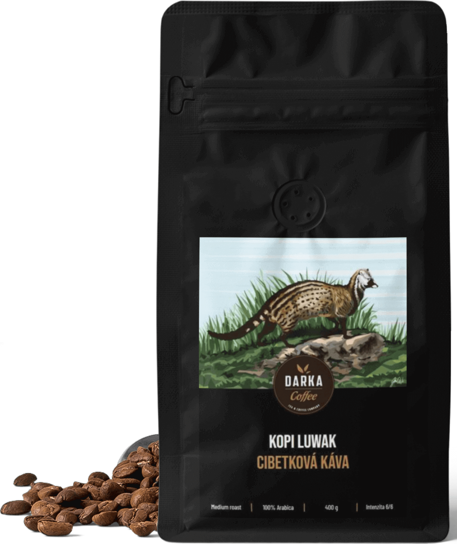 Darka Recenze Darka Company Kopi Luwak Exclusive cibetková zrnková káva ...