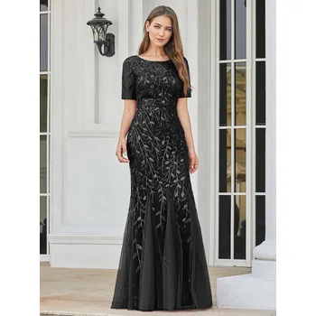 Dámské šaty Ever Pretty černé šaty mořská panna 7707 Velikost: M / 38 / 06 / 10