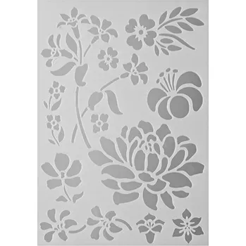 Dětské zboží EFCO Plastová šablona A5 mix květin