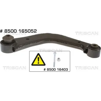 Zavěšení kol Řídicí páka, zavěšení kol TRISCAN 8500 165052