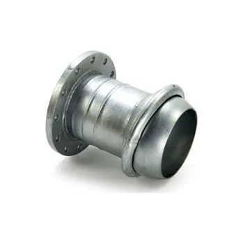 ANFOR A.46 MALE/PŘÍRUBA - 200 mm zinkovaná část "KOULE" a přírubou DN 200, PN 10 Bar