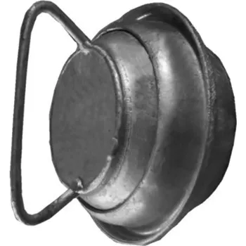 Hadicová spojka ITAL ZÁSLEPKA MALE NEREZ - část koule 100 mm s límcem a řetízkem