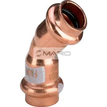 rozdělovač topení Viega Profipress S Koleno Cu lisovací 45° 4526 pro solar I/A, 628307