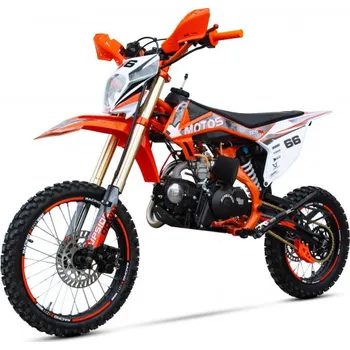 malá motorka Oranžový pitbike XB66 125cc 4T el.start (Pitbike 17/14 oranžový)