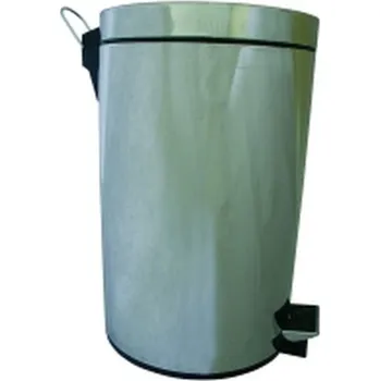 Podlahový mycí stroj Koš odpadkový pedál 20 l nerez