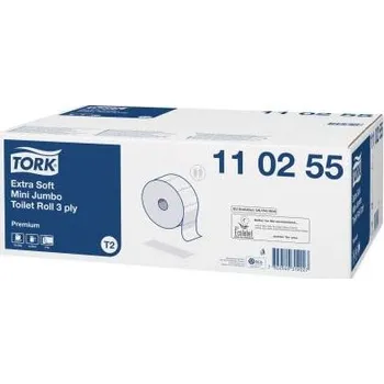 Toaletní papíry toaletní papír extra jemný 3-vrstvý Mini Jumbo Tork 110255/T2/12 rolí