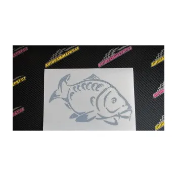 Polep vozidla SAMOLEPKA Kapr 006 pravá (10 - červená) NA AUTO, NÁLEPKA, FÓLIE, POLEP, TUNING, VLASTNÍ TEXT, TISK, AUTOSAMOLEPKY.cz, POLEPY, OBRÁZEK, LOGO, SAMOLEPKY