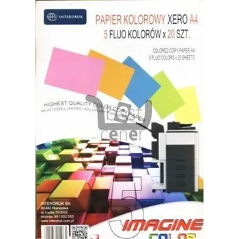 Set školních potřeb Papier ksero A4/100 5 kolorów Fluo x 20K