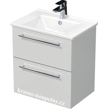 Koupelnový nábytek Intedoor skříňka s umyvadlem, 2 zásuvky, Box Arte 55 2Z Varianta: A0016 Bílá LESK + doprava zdarma + při platbě převodem sleva