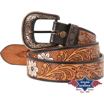 Opasek Stars & Stripes WG-306 Velikost: 38, Materiál: Kůže