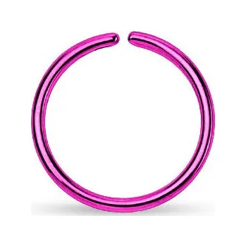 Piercing Šperky4U Piercing do nosu - kruh fialový - N0002-0810