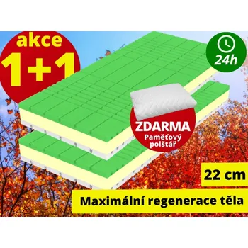 Matrace Matrace za hubičku.cz Calvin 80 x 200 x 22 cm 1+1