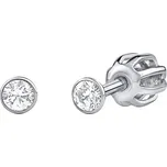 Stříbrné náušnice pecky se Swarovski Zirconia 2,5 mm SILVEGO706025W