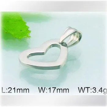 Přívěsek Srdce z oceli široké - přívěsek
