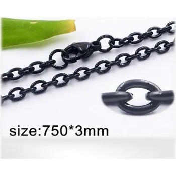 Řetízek Ocelový náhrdelník - Hmotnost: 12 g, 750*3mm