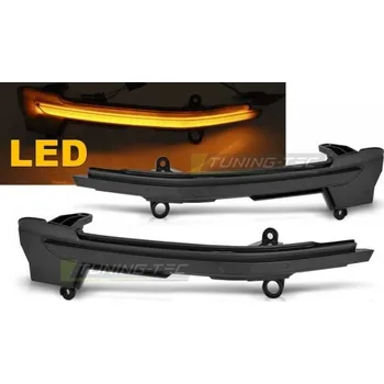 Směrový světlomet Tuning Tec Boční blinkry do zpětných zrcátek SEAT ATECA 2016- kouřové SEQ LED