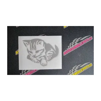 Samolepící dekorace Koťátko 003 levá (12 - zelená) SAMOLEPKA NA AUTO, NÁLEPKA, FÓLIE, POLEP, TUNING, VLASTNÍ TEXT, TISK, AUTOSAMOLEPKY.cz, POLEPY, OBRÁZEK, LOGO, 3D STICKERS