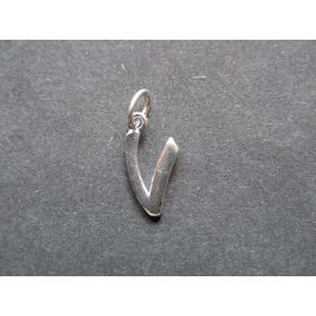 Přívěsek Stříbrný přívěsek - písmenko V