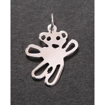 Přívěsek Silueta medvídka - stříbrný přívěsek