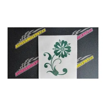 Samolepící dekorace SAMOLEPKA Květina dekor 001 pravá (12 - zelená) NA AUTO, NÁLEPKA, FÓLIE, POLEP, TUNING, VLASTNÍ TEXT, TISK, AUTOSAMOLEPKY.cz, POLEPY, OBRÁZEK, LOGO, SAMOLEPKY