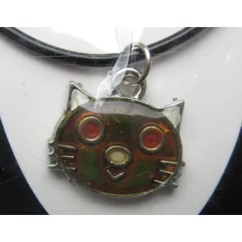 Náhrdelník Přívěsek (náhrdelník) nálady - mění barvu podle nálady, vzor kočka / kocour