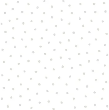 Tapeta Vliesová tapeta bílá s šedými puntíky 138935, Little Bandits, Esta