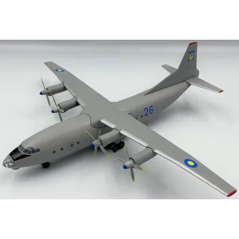Plastikový model Kum Model - Antonov An-12, dopravce Ukraine Air Force "26" (blue) livery 1991-1992, Ukrajina, 1/200