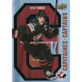 Sběratelská karetní hra insert karta KYLE TURRIS 21-22 Tim Hortons Captains číslo CC-2