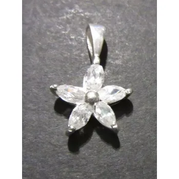 Přívěsek Zdobený stříbrný květ - přívěsek