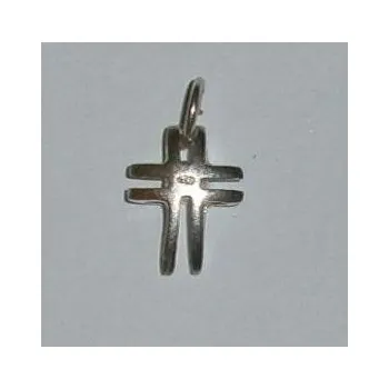 Přívěsek Zajímavý křížek - stříbrný přívěsek