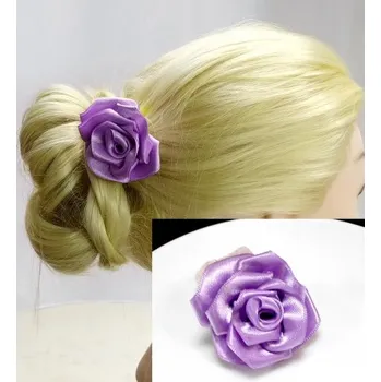 Brož Brož 3v1 do vlasů růžička saténová fialová BR007